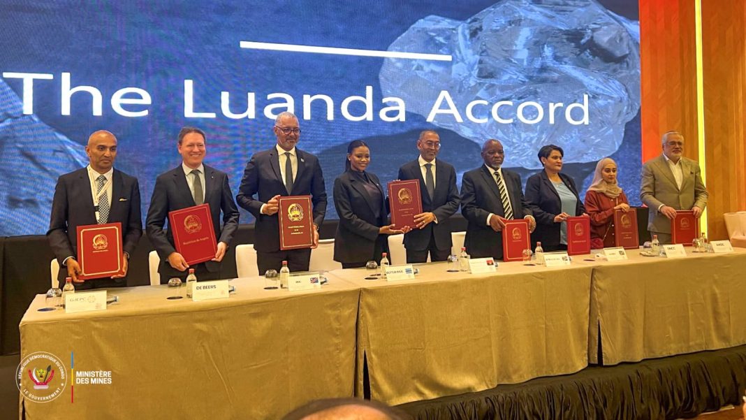 La RDC s’engage pour la relance mondiale du diamant naturel : signature du Luanda Accord La RDC s’engage pour la relance mondiale du diamant naturel : signature du Luanda Accord
